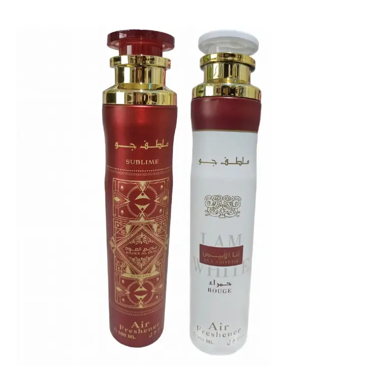 Pack de 2 Ambientadores Lattafa - Ana Abiyedh Rouge y Bade'e Al Oud Sublime - 300ml - Lattafa Perfumes - 1