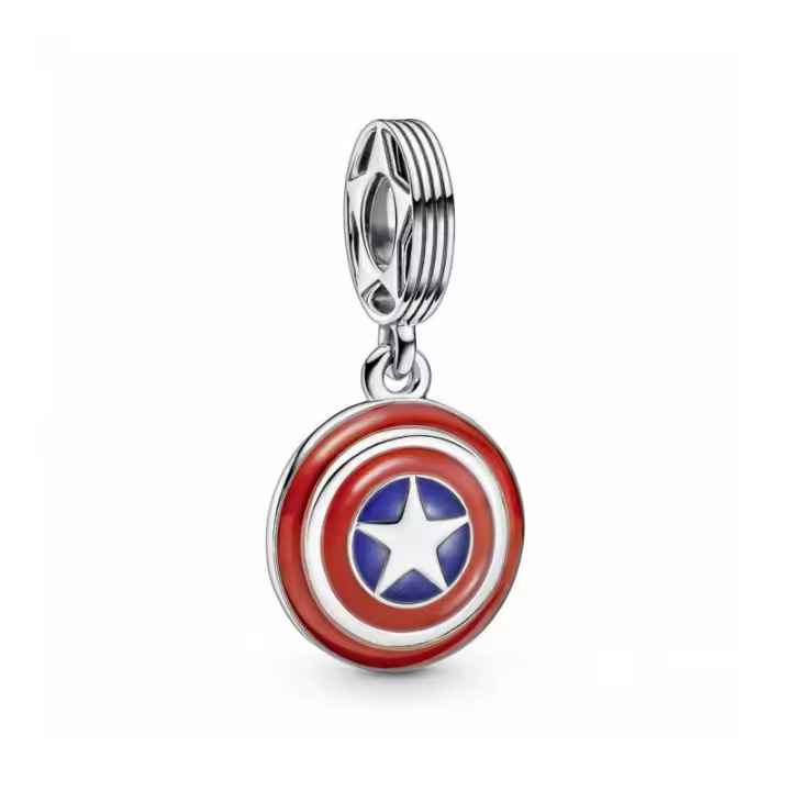 Charm Colgante Escudo Capitán América los Vengadores de Marvel - 79078C01 - 1