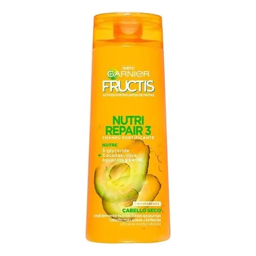 Garnier Fructis Champú Nutri Repair 3 para Cabello Seco 360 Ml - 1
