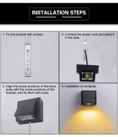 Lámpara De Pared LED 3W 6W AC86-265V Impermeable Para Exterior Iluminación De Jardín Para Dormitorio Sala De Estar Pasillo Escaleras Estilo Moderno - details 10