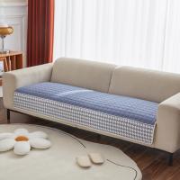 Cubierta De Sofá Con Diseño De Cuadros Y Encaje Houndstooth Anti-Derrapante Para Sala De Estar Silla De Accento Cubierta De Asiento Amigable Con Mascotas - details 13
