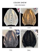 Nueva Cardigan Coreana De Otoño Invierno Para Hombre Estilo Casual Versátil Suéter V-Neck Confeccionado En Poliéster Transpirable Y Cómodo - details 10
