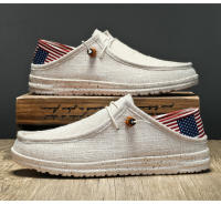 Zapatos Casuales Para Hombre Mocasines De Lona Cómodos Y Antideslizantes Zapatillas Suaves Para Caminar Ideal Para Verano - details 9