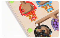 Juego Educativo Montessori De Colores Magnéticos Con Tablero De Laberinto Y Bola Mueble Bebés Para Niños Juguete Sensorial De Madera Para Edad 3-12 Años - details 10