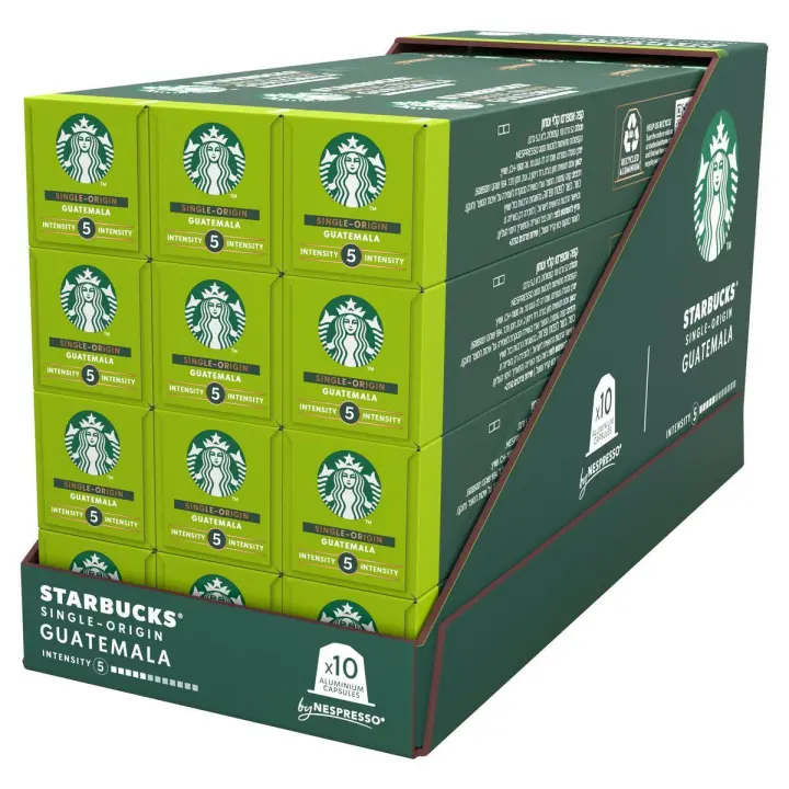 STARBUCKS by NESPRESSO - Single-Origin Guatemala - Tueste Suave, intensidad 5 - 12x10caps (120 cápsulas) - 1