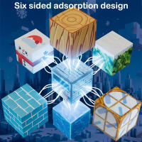 Juego De Bloques Magnéticos 3D Para Niños Y Niñas Modelo Arquitectónico DIY Juguetes STEM Regalos De Navidad Con 54-150 Piezas - details 0