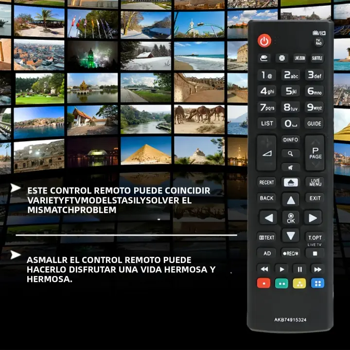 Control Remoto De Repuesto AKB74925324 Para Televisores LG 32LH604V 43LH590V 49LH590V 65UH625V Comunicación Inalámbrica IR - 1