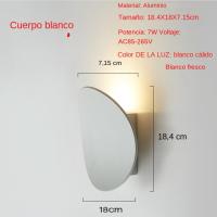 Lámpara De Pared LED Moderna Para Interior Y Exterior Impermeable De Aluminio Para Decoración De Jardín Y Patio Fuente De Energía AC90-260V - details 5