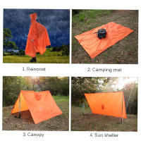 Chaleco Impermeable Multifuncional Tomshoo Con Gorro Para Senderismo Ciclismo Cubierta De Lluvia Poncho Ropa De Exterior Suministros De Camping Suelo De Tenda - details 19