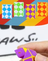 Regla Mágica Mini Serpiente 24 Puzzle Cubo Plegable Juguete Educativo Para Niños Desafío Cerebral Regalo De Fiesta - details 5