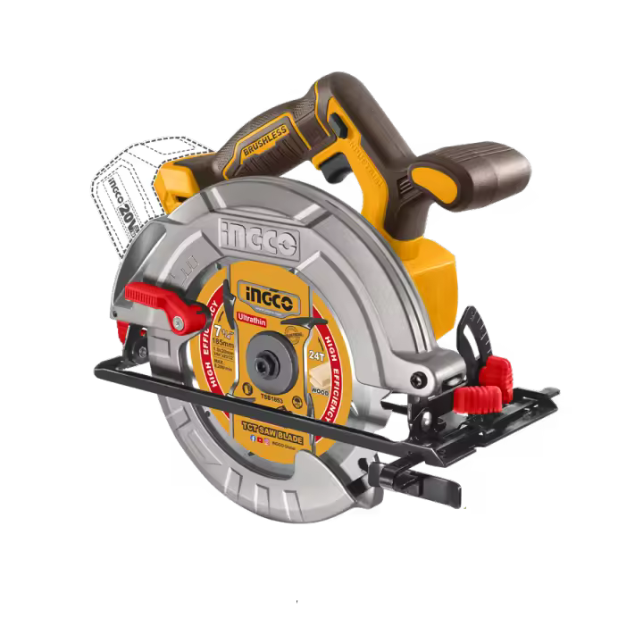 Ingco Sierra circular inalámbrica 20V 185mm CSLI1851 - 1