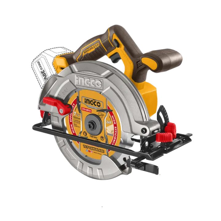 Ingco Sierra circular inalámbrica 20V 185mm CSLI1851 - 1