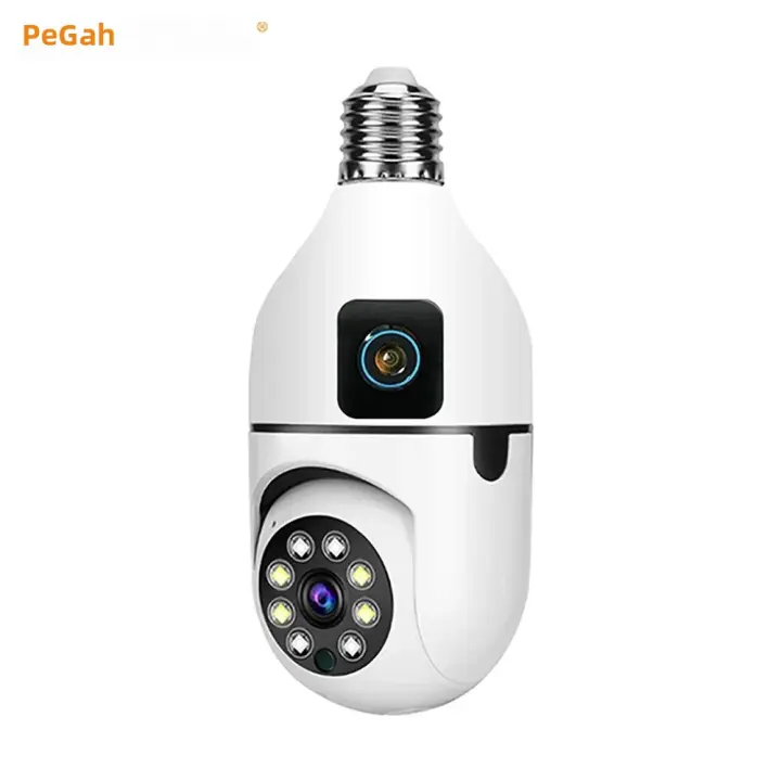 Cámara De Vigilancia IP WIFI Dual Lente 4MP Con Iluminación Nocturna Y Audio Bidireccional Vigilancia Interior 1080P 360°*360° - 1