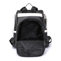 Mochila De Cuero Suave Para Mujer Antirrobo Con Cierre De Cremallera Casual Para Escuela Bolsa De Hombro Sencillo Verano - details 17
