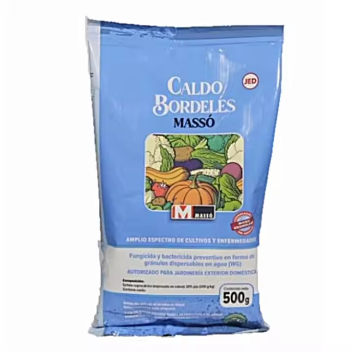 Caldo Bordelés 500 grs. Tratamiento para 150 litros Fungicida y bactericida ecológico de Contacto con acción preventiva. Mildius, repilo bacterias - Massó - 1