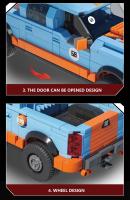 Bloques De Construcción Para Niños F-150 Pickup Truck 457PCS Modelo De Camión De Entrega Conector Viaje Cola Regalo De Fiestas Educativo DIY De Plástico Compatible Con Lego - details 6