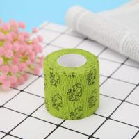5Pcs Vendas Autoadhesivas Para Perros Cubierta De Manguito Protector De Primeros Auxilios Para Veterinarios Envoltura Elástica Verde Suministros Para Mascotas - details 6