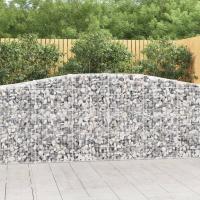 vidaXL Cesta gaviones forma arco hierro galvanizado 400x50x100/120 cm - details 1