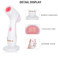 Limpieza Facial Ultrasonica 3 En 1 Con Cepillo Rotatorio Y Masajeador USB Elimina Quistes Negro Con Tecnología Galvanic Herramienta Para Cuidado De Piel - details 10