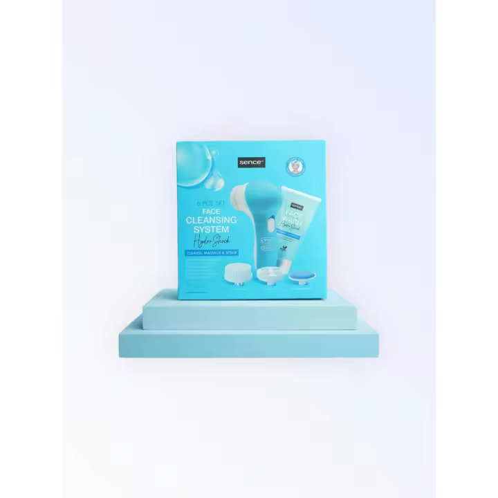 Everlyx - Set de Cuidado Facial - 6 PCS con Tecnología Avanzada Hidroeléctrica - Dispositivo Multifuncional con Accesorios y Carga Rápida - Ideal para una limpieza profunda, hidratación y rejuvenecimiento de la piel - Fácil de usar, portátil y eficiente. - 1