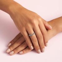 PANDORA Garden Anillo con diseño de Huese de la lucha con granos de Trigo de Plata, Comes con embalaje de Caja de Giano original. - details 3
