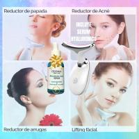 MISTIK  Equipo Masajeador Rejuvenecimiento Facial Papada Arrugas Piel Lifting Antienvejecimiento Hidratacion Con Serum Acid Hyaluro Acne Colageno Belleza Mujer Cara Cuello Papada Terapia con EMS 42° Temperatura Vibracion Sonica Led MISTIK BEAUTY MADRID - details 12