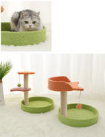 Juguete Para Gatos Grande Arco De Agarre Con Nido Y Plataforma De Salto Integrado Casa De Gatos En Colores Material De Pelo - details 3