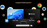 BMAX AMD Ryzen 7 Mini PC B5A Pro, AMD Ryzen 7 5825U 8 Núcleos 4.5GHz, 16GB RAM, 512GB SSD, Triple Pantalla 4K (1*DP+1*HDMI+1*Type-C), Soporta HDR Dinámico, WiFi 5, Bluetooth 5.0, 2*USB 3.2, 2*USB 2.0, 1*RJ45, Sistema de Refrigeración Space Capsule, Home, - details 14