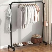 Perchero Metálico Móvil con Zapatero Incorporado - Organizador de Ropa, Cazadoras, Abrigos & Zapatos - Ideal para la Habitación - KARAWAN. - details 0