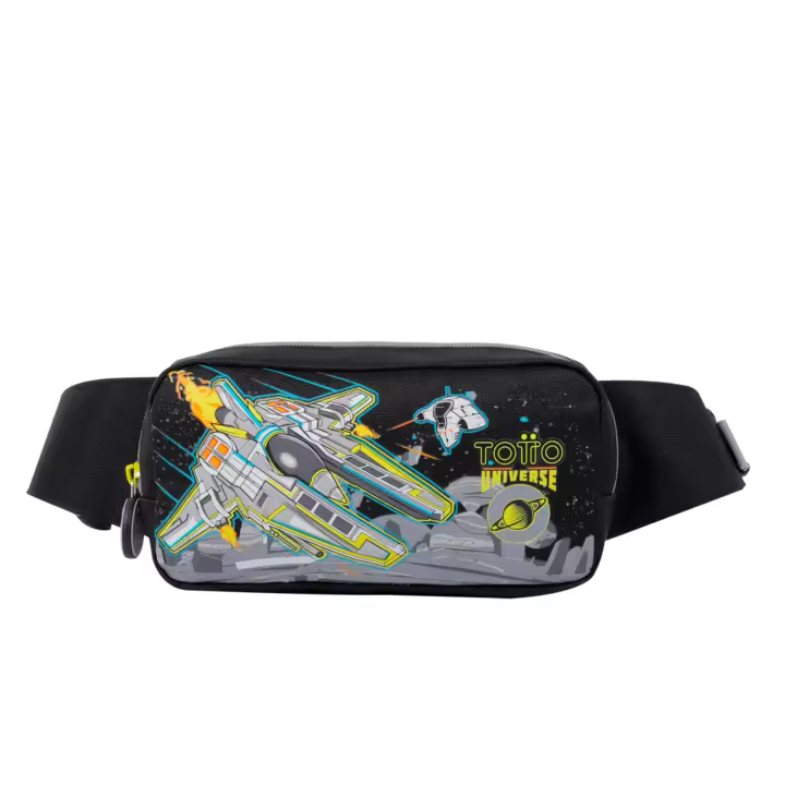 Totto Riñonera infantil Spaceship -Dimensiones:19.5 x 10 x 5.5 cm-Material:Poliester - 1