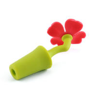 Tapa De Botella De Vino De Silicona Con Flor Tapa Aislante Para Vino Cerveza Champán Herramientas De Barra Accesorios De Cocina - details 4