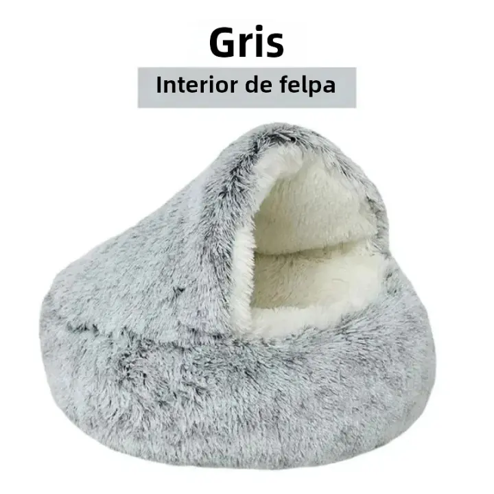 Sofá Redondo Para Gatos Y Perros Cama De Peluche Cómoda Y Caliente Para Dormir En El Salón Ocasión Ideal Para Invierno - 1