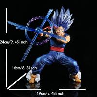 Figura De Acción Dragon Ball Z 24cm Son Gohan Super Saiyan Batalla Ingrediente Anime PVC Modelo De Lucha Contra Cell DBZ Gohan Despertar Juguete Para Coleccionistas - details 0