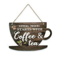 Cartel De Madera Para Café Y Té Decoración Rustica Para Cocina Y Comedor Bar De Café Estilo Americano Adorno Para Pared Del Hogar - details 6