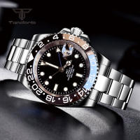 Reloj Mecánico Automático Tandorio NH34 40mm GMT Acero Inoxidable Para Hombres Con Bisel De Cerámica Y Cristal De Zafiro Resistente Al Agua - details 3