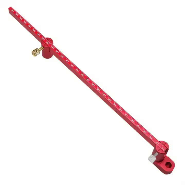 Regla De Dibujo Ajustable De 300mm Compás De Aluminio Localizador De Centro Calibrador De Línea Y Circunferencia Para Carpintería - 1