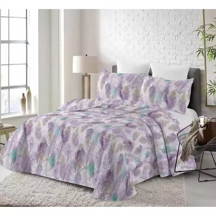ARISE SHOP-Colcha bouti para Verano y Entretiempo, Colcha para Cama 105-100% Poliester, Colcha Cubre Cama Fina, Suave, incluye funda de cojin 45x70cm. - 1