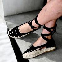 Calzados Soraia Sandalia Mujer Cuña Yute Espardeñas Planas con Lazos Moda Primavera y Verano Cómodas Elegantes Tendencia - details 37