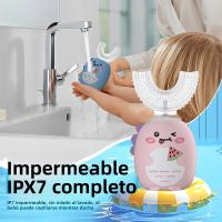 Cepillo De Dientes Eléctrico Para Niños 360 Grados Limpieza Automática Silicona Alimentaria USB Recargable Dientes U-Shaped - details 7