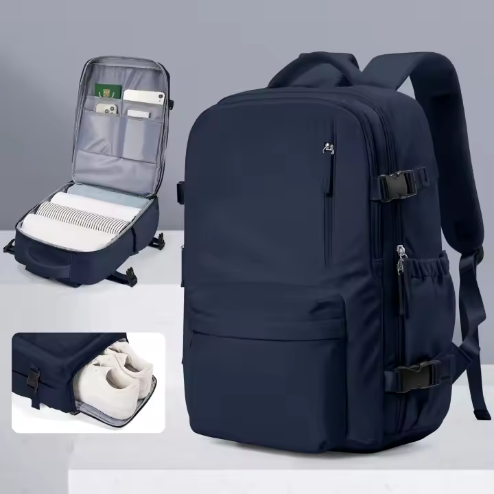 Mochila De Viaje Para Mujer Bolsa Personal De Aerolíneas Mochila De Cabinas Impermeable Con Portátil Para Colegio Casual Y Escuela - 1