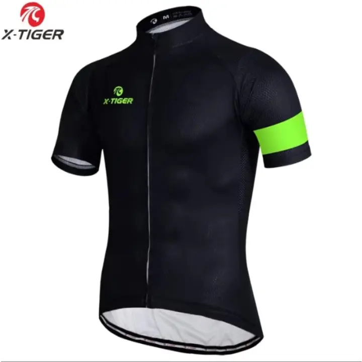 X-TIGER Camiseta De Ciclismo Para Hombre Transpirable Ropa De Bicicleta MTB Y Carretera Con Cierre De Cremallera Y Mangas Cortas - 1