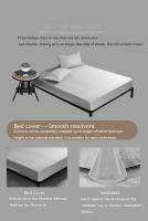 Juego De Cama Sólido Suave Y Acariciado Con Sábana Colchón Fundas Para Cama Twin Full Queen CA King 3/4 Piezas 100% Poliéster Fibra Técnica Básica Tejido De Brillo - details 4