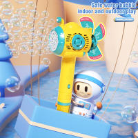 Máquina De Burbujas Automática Para Niños Palanca De Viento Portátil Juguete De Verano Para Exteriores No Tóxico Color Amarillo - details 3