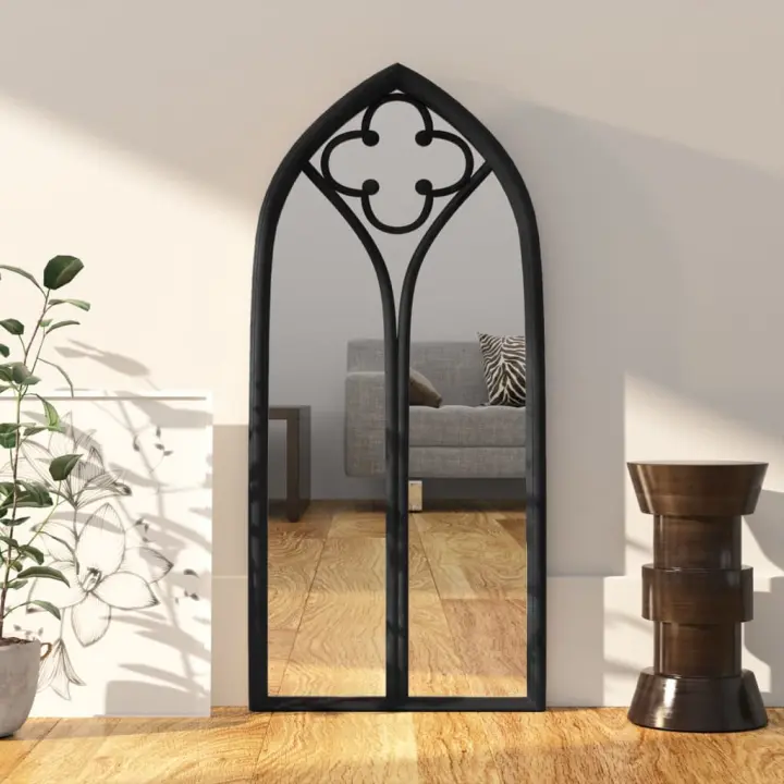 vidaXL Espejo de Hierro Arena para Uso Interior 70x30 cm Salón Adorno Color Arena,  Negro, y mas - 1