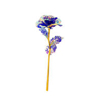 Rosa De Simulación Para Día De San Valentín En Oro 24k Papel De Aluminio Rosa Dorada Regalo Creativo Para Amantes Decoración De Boda - details 4