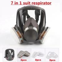 Máscara De Protección Completa 6800 Para Pintura Y Spraying Industrial Filtro De Gas Y Polvo Seguridad Laboral Reemplazo Para 3M - details 3