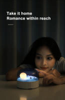 Luz Nocturna Con Paisaje Lunar Y Bluetooth Recargable Para Dormitorio Iluminación Atmosférica Para Niños Regalo De Navidad Dimmer Sin Etapas Incluye Batería Recargable - details 1