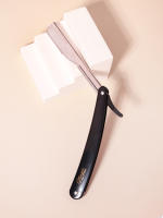 Afeitadora Manual Para Hombres De Alta Gama Con Borde Recto Pelacabelos De Viaje Plegable De Metal Unidad - details 2