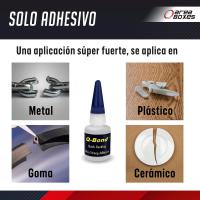 AREABOXES - Pegamento Extrafuerte Dos Componentes. [Qbond] Adhesivo P/TODOS Los Materiales. Soldadura En Frio Para Metal. Kit Reparación De Cianoacrilato + Polvo, Facil Y Rapido. (Kit 9 piezas) - details 4