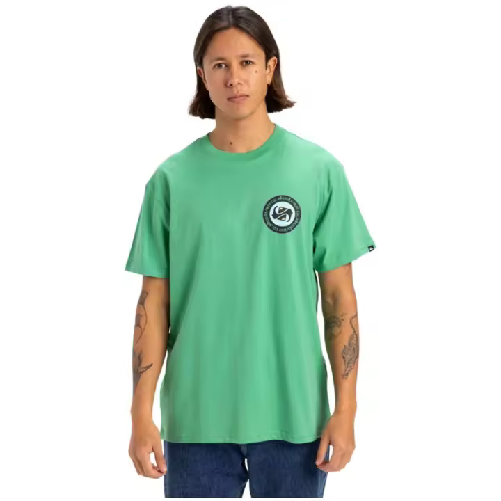 Camisetas marca Quiksilver modelo Eqyzt08054-Gkz0 para hombre en color verde - 1